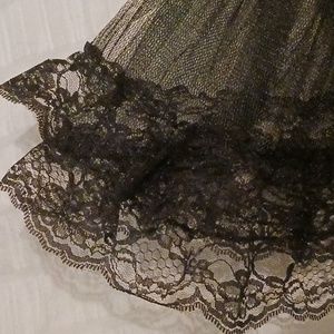 NWOT OS Black Lace Petticoat